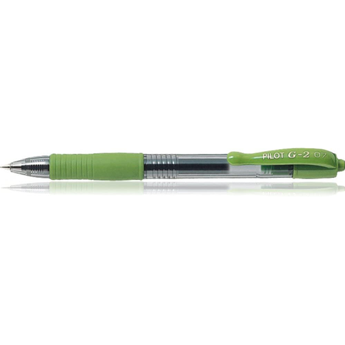 ROLLER GEL A SCATTO G-2 - PUNTA 0,7 MM - VERDE CHIARO - PILOT 94021
