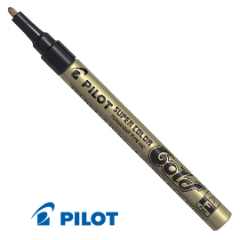 MARCATORE PILOT SUPER  COLOR - PUNTA FINE 3,0MM - ORO - PILOT 29467
