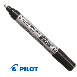 MARCATORE PILOT SUPER COLOR - PUNTA MEDIA 4,50MM - ARGENTO  - PILOT 29469