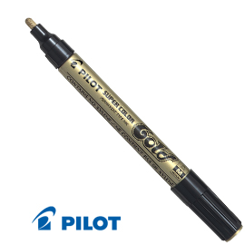 MARCATORE PILOT SUPER COLOR - PUNTA MEDIA 4,50MM - ORO - PILOT 29470