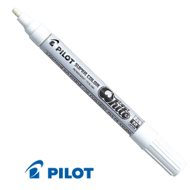 MARCATORE PILOT SUPER COLOR - PUNTA MEDIA 4,5MM - BIANCO - PILOT 53784