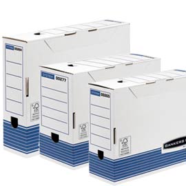SCATOLA ARCHIVIO BANKERS BOX SYSTEM - A4 - 26X31,5CM - DORSO 10 CM - FELLOWES 56583