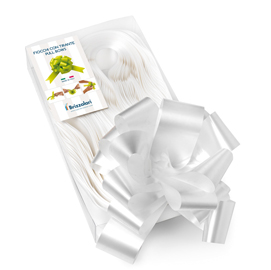 NASTRI STRIP 6800 - IN POLIPROPILENE - BIANCO 01 - PER FIOCCO AUTOCOMPONIBILE - 50MM - DIAMETRO 20CM - BRIZZOLARI 88210