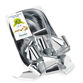 NASTRO STRIP 6870 - METAL - ARGENTO 04 - PER FIOCCO AUTOCOMPONIBILE - 50MM - DIAMETRO 20CM - BRIZZOLARI 88232