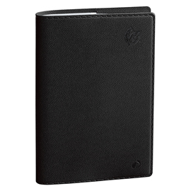 AGENDA SETTIMANALE RIGIRO - COPERTINA EQUOLOGY - 9 X 12,5 CM - NERO - QUO VADIS 101773