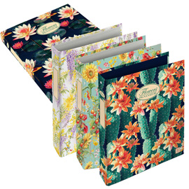 RACCOGLITORE NATURE FLOWERS - 4 ANELLI - DIAMETRO 30 MM - 18,5 X 22 CM - PIGNA 97633