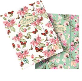 CARTELLINA NATURE FLOWERS - 26X34,5CM - 3LEMBI - CON ELASTICO - PIGNA 56705