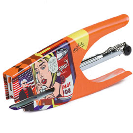 CUCITRICE A PINZA POP ART - PUNTI 6-4 - POP FANTASY - ACCIAIO CROMATO - ITERNET 77518