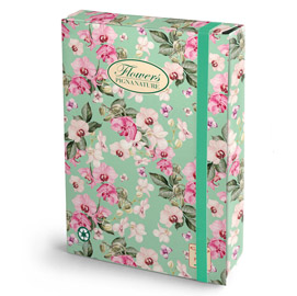 CARTELLA PROGETTI NATURE FLOWERS - 26X34CM - DORSO 7CM - CON ELASTICO - PIGNA 56707
