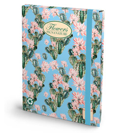 CARTELLA PROGETTI NATURE FLOWERS - 26X34CM - DORSO 3CM - CON ELASTICO - PIGNA 56706