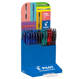 PENNA A SCATTO SUPERGRIP G - PUNTA 0,7MM - COLORI ASSORTITI - PILOT - EXPO 48 PEZZI 102489