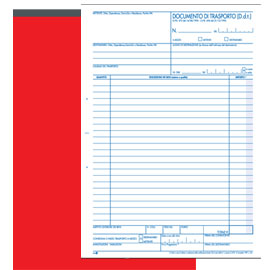 BLOCCO DDT - 225 X 297MM - 50 X 3 COPIE - BM 67689