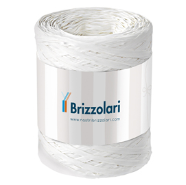 NASTRO RAFIA SINTETICA - BIANCO 01 - 5MMX200MT - BRIZZOLARI 88162