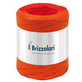 NASTRO RAFIA SINTETICA - ARANCIONE 12 - 5MMX200MT - BRIZZOLARI 88165
