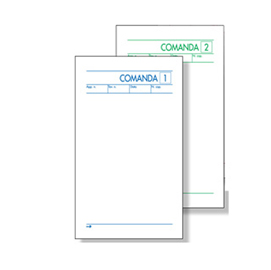 BLOCCO COMANDE A 7 TAGLIANDI - 10 X 22CM - 25X2CM - 25 FOGLI X 2 COPIE RICALCANTI - BM 71204