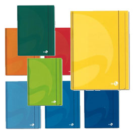 CARTELLINA COLOR - 25,5X35CM - 3 LEMBI - CON ELASTICO - COLORI ASSORTITI - BM 71168