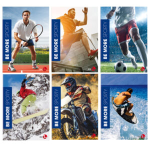 MAXIQUADERNO SPORTY BE MORE SPECIAL 2021 - A4 - 36 + 2 FOGLI - 5 MM C-MARGINE - 100 GR - BM 92600
