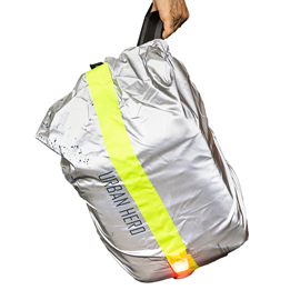 COPRIZAINO ALTA VISIBILITA' URBAN HERO - 35 L - S. RIFLETTENTE/GIALLO FLUO - WOWOW 100699