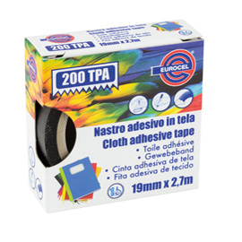 NASTRO ADESIVO TELATO TPA 200 - 19MM X 2,7 MT - BIANCO - EUROCEL 87017