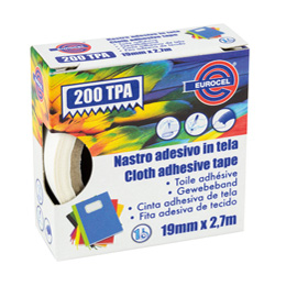 NASTRO ADESIVO TELATO TPA 200 - 19 MM X 2,7 MT - ROSSO - EUROCEL 87019