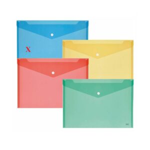 BUSTA BLU PULL CON BOTTONE F.TO A4 NIKOFFICE