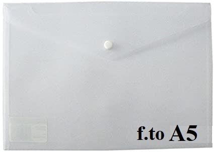 BUSTA TRASPARENTE PULL CON BOTTONE F.TO A5 NIKOFFICE