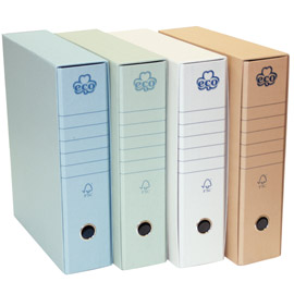 REGISTRATORE ECO NEW - DORSO 8 CM - PROTOCOLLO 23 X 33 CM - GRIGIO - BREFIOCART 62075