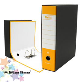 REGISTRATORE STARBOX - DORSO 8 CM - PROTOCOLLO 23X33 CM - GIALLO - STARLINE STL4003S