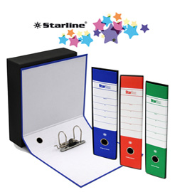 REGISTRATORE STARBOX - DORSO 5 CM - PROTOCOLLO 23X33 CM - COLORI ASSORTITI - STARLINE STL4012