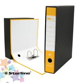 REGISTRATORE STARBOX - DORSO 5 CM - PROTOCOLLO 23X33 CM - GIALLO - STARLINE STL4007S