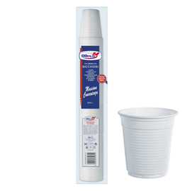 BICCHIERI - MONOUSO - 200 ML - BIANCO - DOPLA - CONF. 100 PEZZI 36598