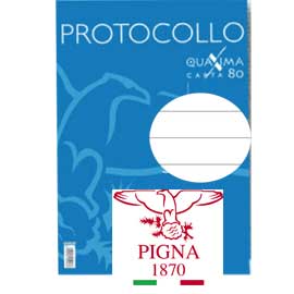 FOGLI PROTOCOLLO QUAXIMA - A4 - 1 RIGO - 200 FOGLI - 80GR - PIGNA 54916