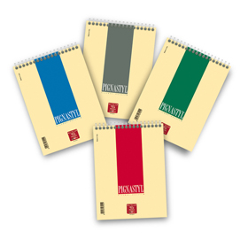 BLOCCO PIGNASTYL SPIRALATO - 1 RIGO - A5 -  80GR - 60 FOGLI - PIGNA 57224