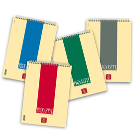 BLOCCO PIGNASTYL SPIRALATO - 1 RIGO - A4 - 80GR - 60 FOGLI - PIGNA 57226