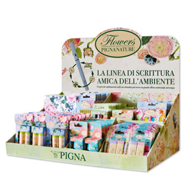 ESPOSITORE NATURE FLOWERS - CANCELLERIA ASSORTITA - PIGNA 98874