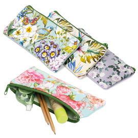 BUSTINA NATURE FLOWERS MONOCROMO - 22 X 10 CM - TESSUTO - FANTASIE ASSORTITE - PIGNA 97637