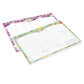 DESK PLANNER NATURE FLOWERS - DA SCRIVANIA - 42 X 29,5 CM - PIGNA 97638