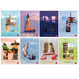 MAXIQUADERNO DREAM CITIES - A4 - 1 RIGO - C/MARGINE - 42 FOGLI - 80 GR - PIGNA 99885