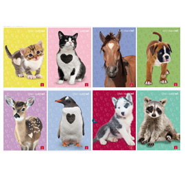 MAXIQUADERNO DOLCI CUCCIOLI - A4 - RIGO DI 3A - 42 FOGLI - 80 GR - PIGNA 99905