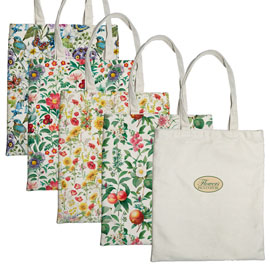 SHOPPER NATURE FLOWERS - 42X38,5 CM - ECO COTONE - FANTASIE ASSORTITE - PIGNA 99818
