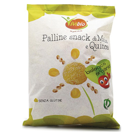 PALLINE SNACK - DI MAIS E QUINOA - 40 GR - VIVIBIO 95159