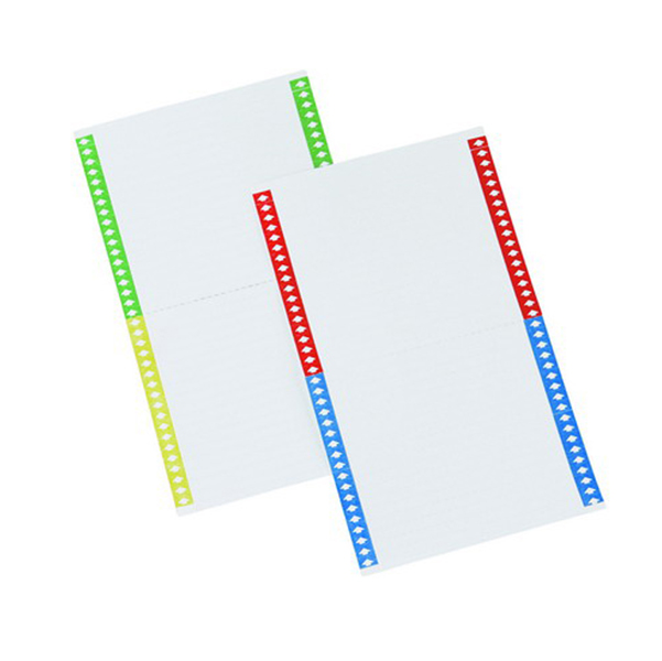 CARTELLINI PER CARTELLE SOSPESE - 34 CARTONCINI PER FOGLIO - 140MM - CONF. 10 FOGLI 89337