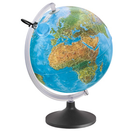 GLOBO GEOGRAFICO ILLUMINATO LUMIERISSIMO - DIAMETRO 30 CM - TECNODIDATTICA 56952
