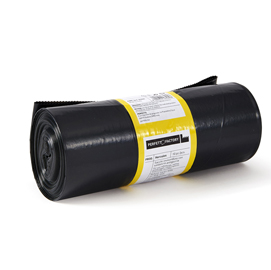 SACCHI PER RIFIUTI HERCULES - 90X120 CM - 150 L - 65 MICRON - NERO - PERFETTO - ROTOLO DA 10 SACCHETTI 74183