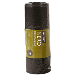 SACCHI PER RIFIUTI CLASSIC - 70X110 CM - 110 L - 20 MICRON - NERO - PERFETTO - ROTOLO DA 10 SACCHETTI 74180