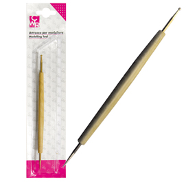 BULINO - DOPPIA PUNTA IN ACCIAIO PER SBALZO-EMBOSSING - 18.5CM - CWR 67669
