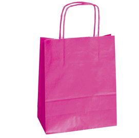 SHOPPER IN CARTA - MANIGLIE CORDINO - MAGENTA - 22 X 10 X 29CM - CONF. 25 SHOPPERS 64920