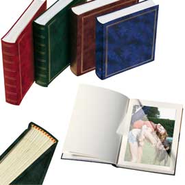 ALBUM PORTAFOTO IN VINILE - BLU - 30 X 33CM - 50FG - FOGLI IN CARTONCINO CON VELINA - LEBEZ 55637