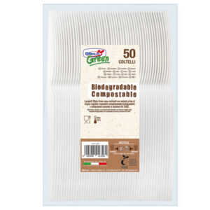 COLTELLI IN ESTABIO - AVORIO - DOPLA GREEN - CONF. 50 PEZZI 91423