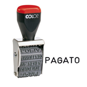 TIMBRO 04000-W POLINOMIO - 12 DICITURE 4 MM - COLOP 38134